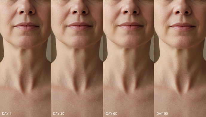 Axavive 90-day skin transformation progress